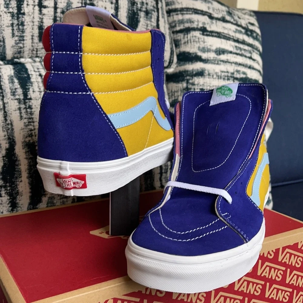 Vans Sk8-Hi Sunshine Multi/True White MENS - Picture 10 of 16